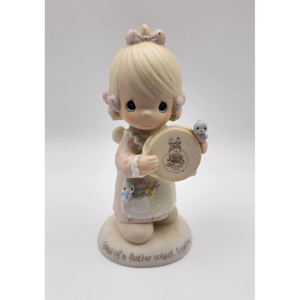 Precious Moments E-0006 "Birds of a Feather Collect‎ Together" Figurine 1986